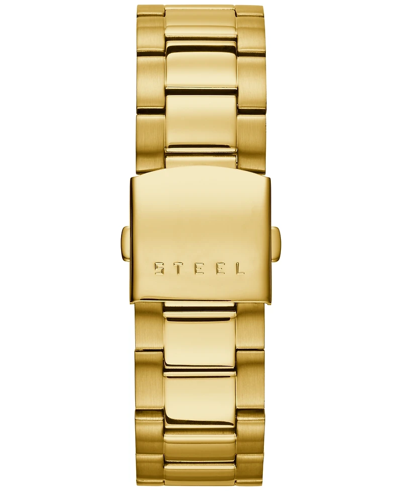 Guess Men's Chronograph Gold-Tone Stainless Steel Bracelet Watch 45mm