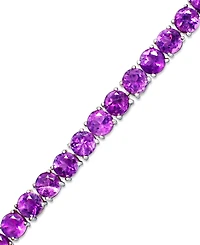 Amethyst Sterling Silver Bracelet (14 ct. t.w.) (Also Available Garnet and Multi-Stone)