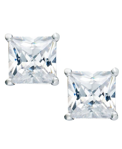 Giani Bernini Cubic Zirconia Square Stud Earrings (2 ct. t.w.) in 18k Gold over Sterling Silver, Created for Macy's