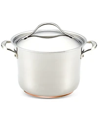 Anolon Nouvelle Copper Stainless Steel 6.5-Qt. Stockpot with Lid