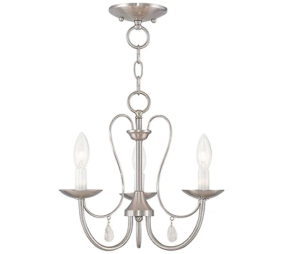 Livex Mirabella 3- Light Metal Chandelier