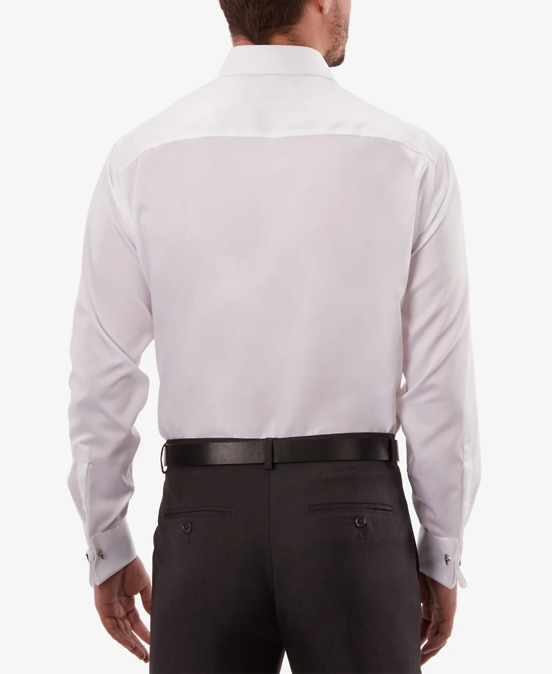 Calvin Klein Steel Men's Regular Fit Non-Iron Performance French Cuff Dress Shirt