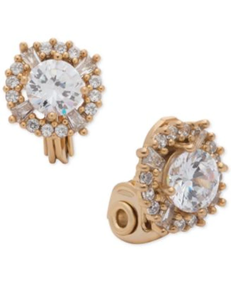 Anne Klein Silver Tone Or Gold Tone Cubic Zirconia Earrings Collection