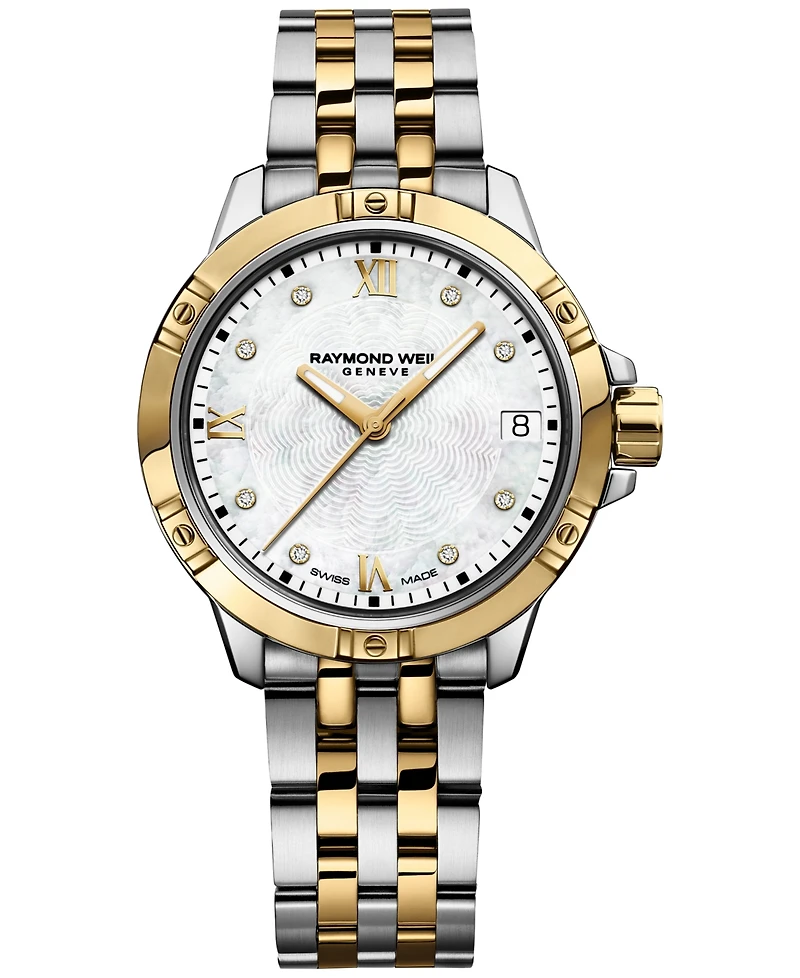 Raymond Weil Women's Swiss Tango Diamond-Accent Two-Tone Stainless Steel Bracelet Watch 30mm