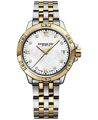 Raymond Weil Women's Swiss Tango Diamond-Accent Two-Tone Stainless Steel Bracelet Watch 30mm