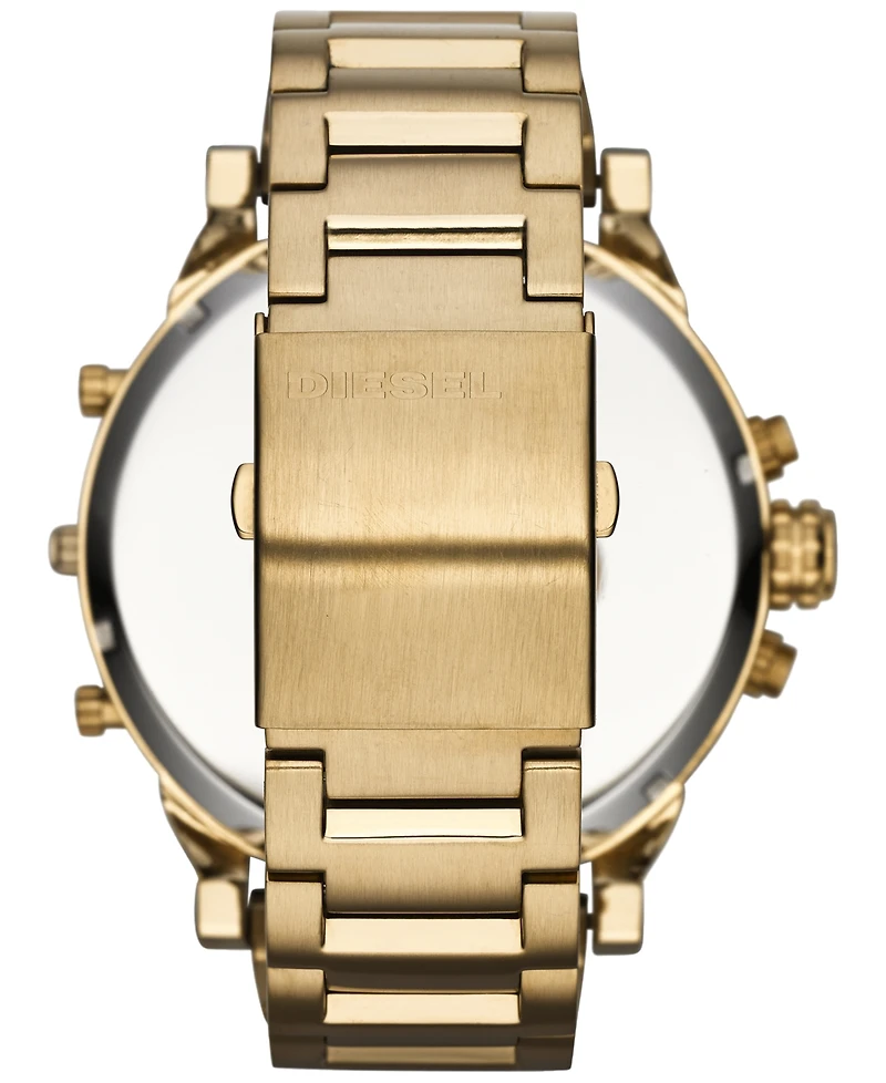 Diesel Men's Mr. Daddy 2.0 Gold-Tone Ion-Plated Stainless Steel Bracelet Watch 57mm DZ7333