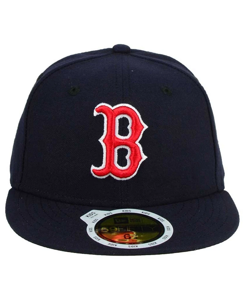 New Era Big Boys and Girls Boston Red Sox Authentic Collection 59FIFTY Cap