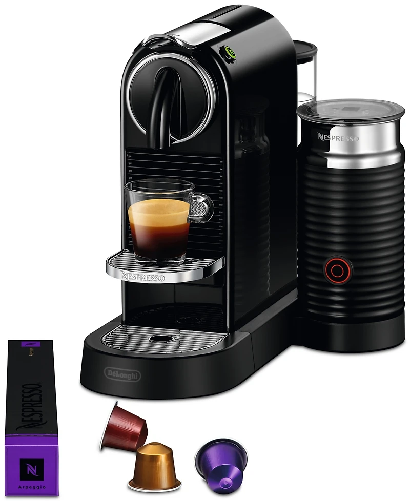 Nespresso Original CitiZ Espresso Machine by De'Longhi, with Aeroccino Milk Frother