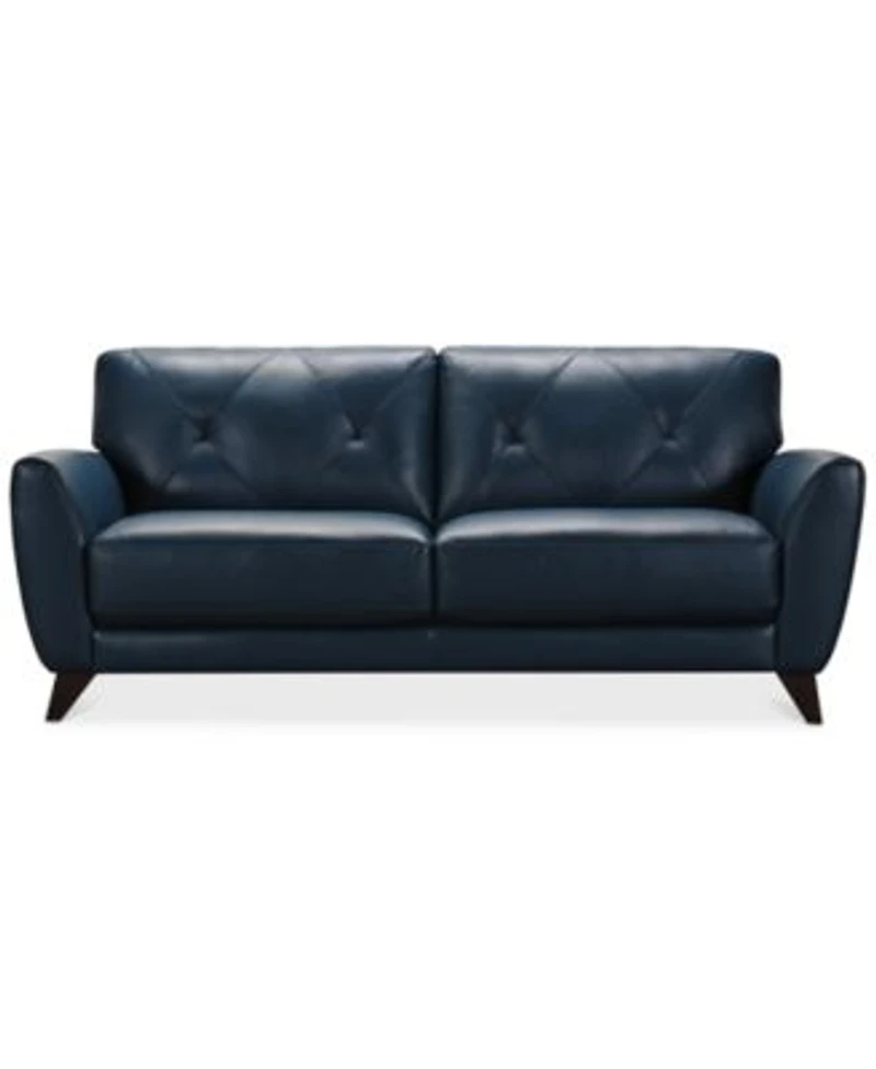 Myia Tufted Back Leather Sofa Collection Created For Macys
