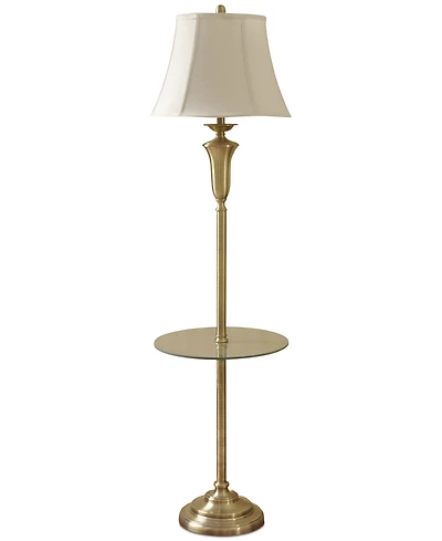StyleCraft Antique Tray-Table Floor Lamp