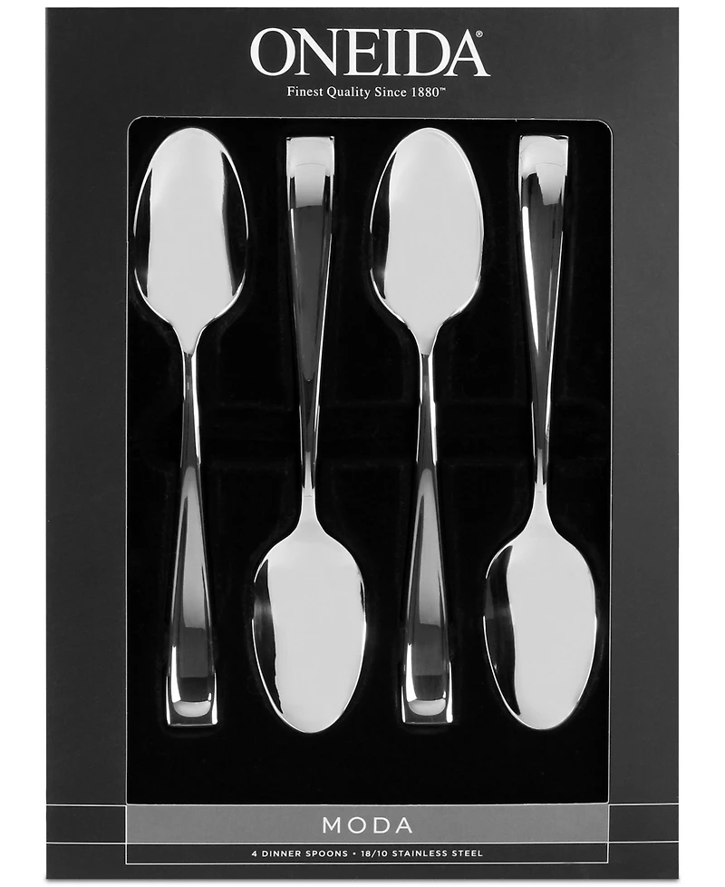 Oneida Moda Moda 4-Pc. Dinner Spoon Set
