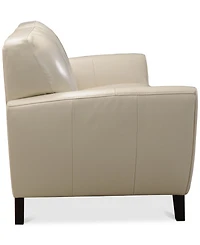 Myia 82" Tufted Back Leather Sofa, Created for Macy's