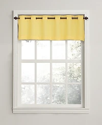 Montego Casual Textured Semi-Sheer Grommet Kitchen Curtain Valance