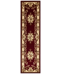 Kas Corinthian 5308 Red/Ivory Aubusson 2'2" x 7'11" Runner Rug