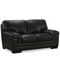 Myars 69" Leather Loveseat, Created for Macy's