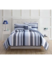 My World Kids Mason Reversible Stripe Quilt Sets