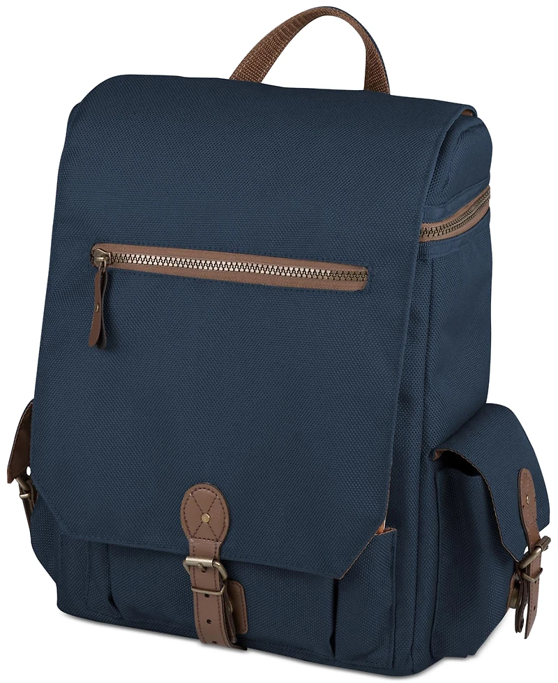 Legacy by Picnic Time Navy Moreno 3-Bottle Wine & Cheese Tote