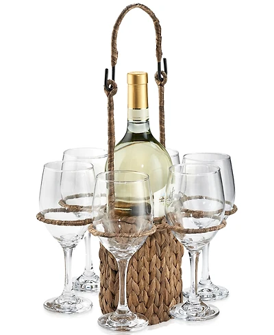Artland Masonware Garden Terrace Wine Tote Set