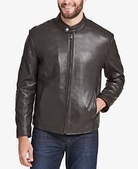 Marc New York Men's Leather Moto Jacket, Created for Macy's