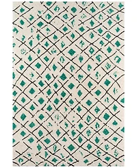 Novogratz by Momeni Bungalow BUN02 Green 2' 3" x 8' Runner Area Rug
