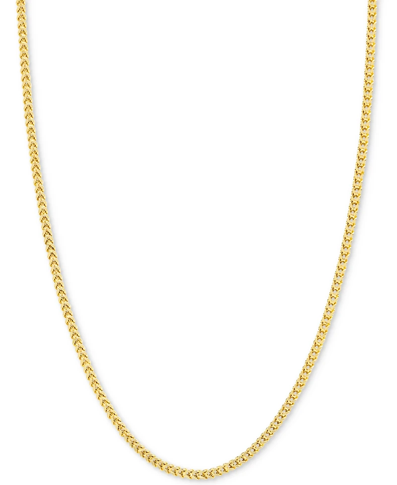 24" Franco Chain Necklace (1-7/8mm) in 14k Gold