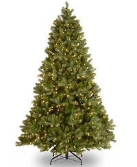 National Tree Company Feel Real Downswept Douglas Fir Hinged Tree W Dual Color Lights Powerconnect