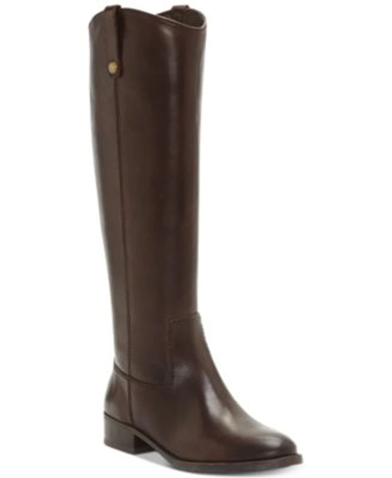 I.N.C. International Concepts Fawne Riding Leather Boots Created For Macys Regular Wide Calf