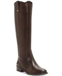 I.N.C. International Concepts Fawne Riding Leather Boots Created For Macys Regular Wide Calf