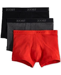 2(x)ist Men's Essential No-Show Trunks 3-Pack