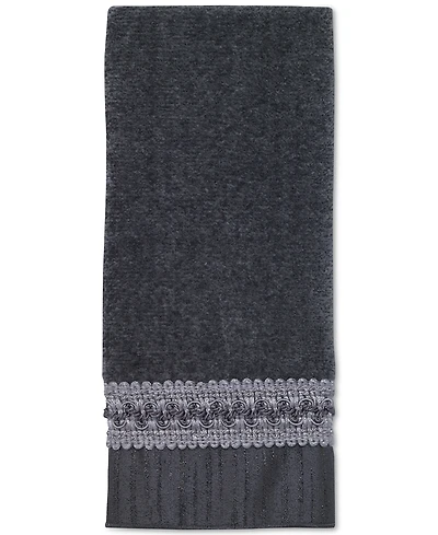 Avanti Braided Cuff Medallion Fingertip Towel, 11" x 18"