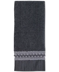 Avanti Braided Cuff Medallion Fingertip Towel, 11" x 18"