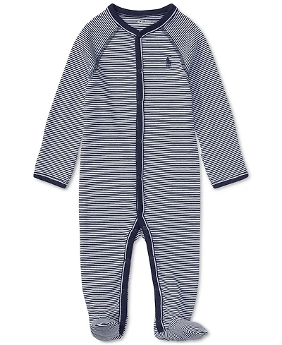 Polo Ralph Lauren Baby Boys Striped Cotton Coverall
