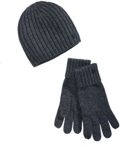 Polo Ralph Lauren Mens Beanie Scarf Gloves Gift Sets