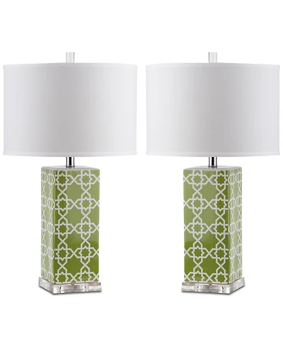 Safavieh Quatrefoil Set of 2 Table Lamps