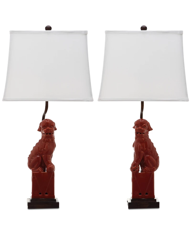 Safavieh Foo Dog Set of 2 Table Lamps