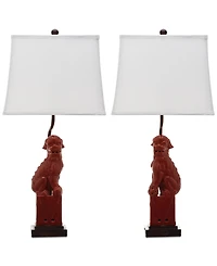 Safavieh Foo Dog Set of 2 Table Lamps