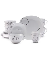 Tabletops Unlimited 16-Pc. Pescara Dinnerware Set