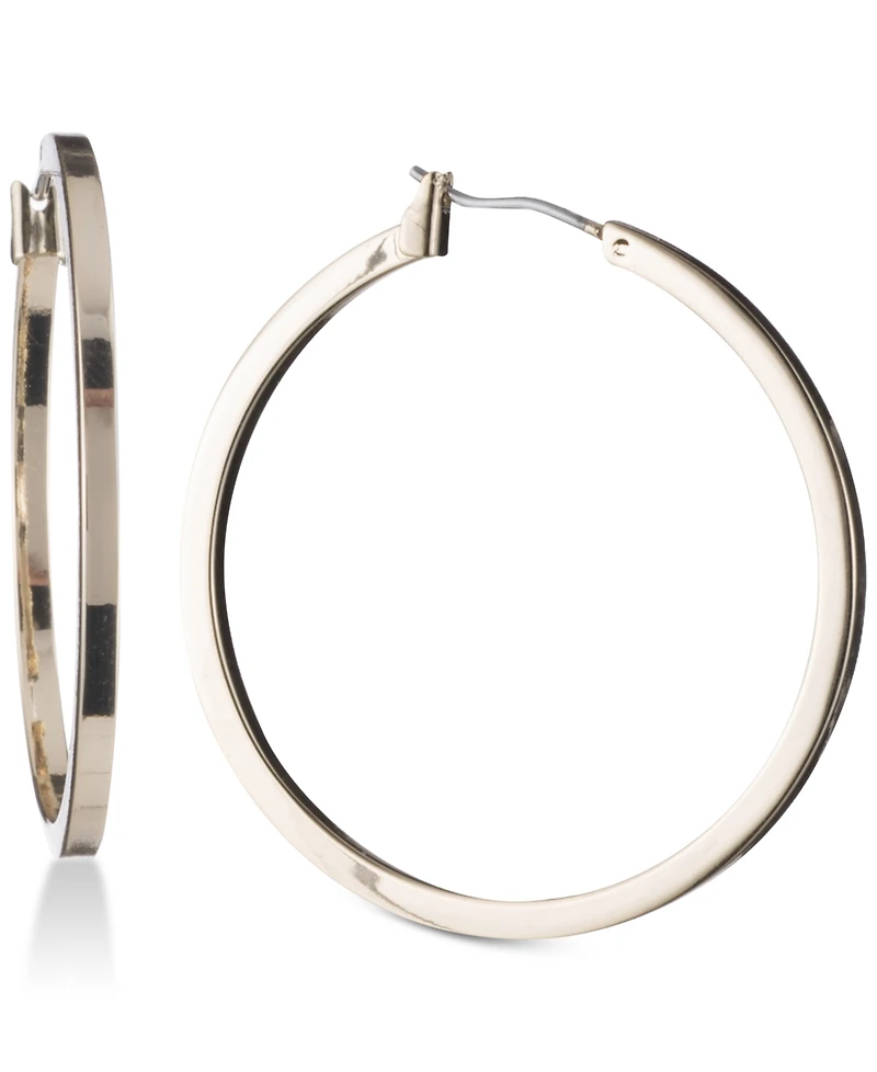 Dkny 1 1/2" Thin Hoop Earrings