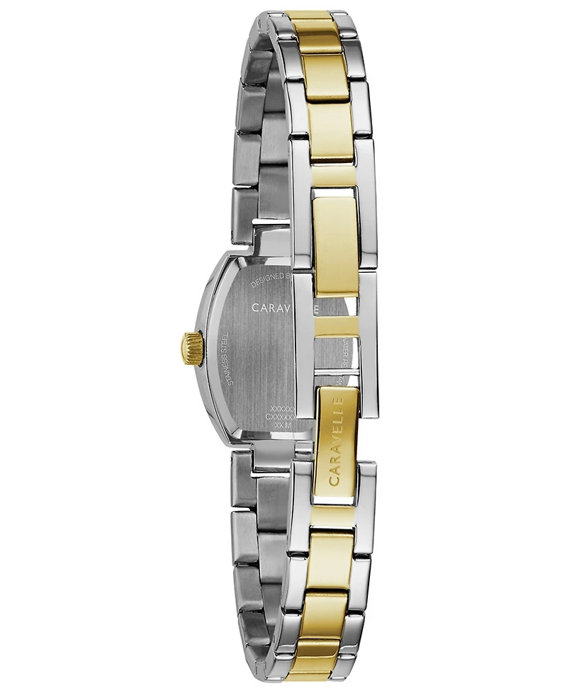 Caravelle Designed by Bulova Women's Two-Tone Stainless Steel Bracelet Watch 18x24mm
