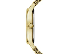 Caravelle Designed by Bulova Men's Gold-Tone Stainless Steel Bracelet Watch 40mm