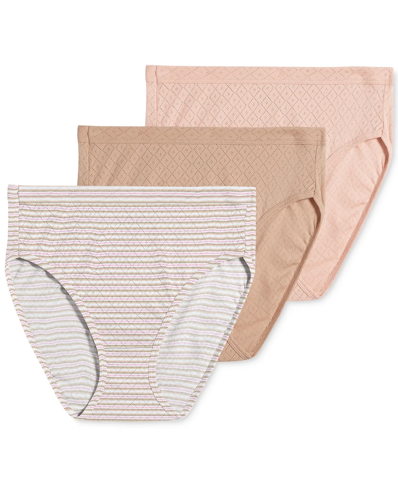 Jockey Elance Cotton French Cut Underwear 3-Pk 1541, Extended Sizes