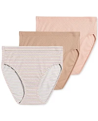 Jockey Elance Cotton French Cut Underwear 3-Pk 1541, Extended Sizes