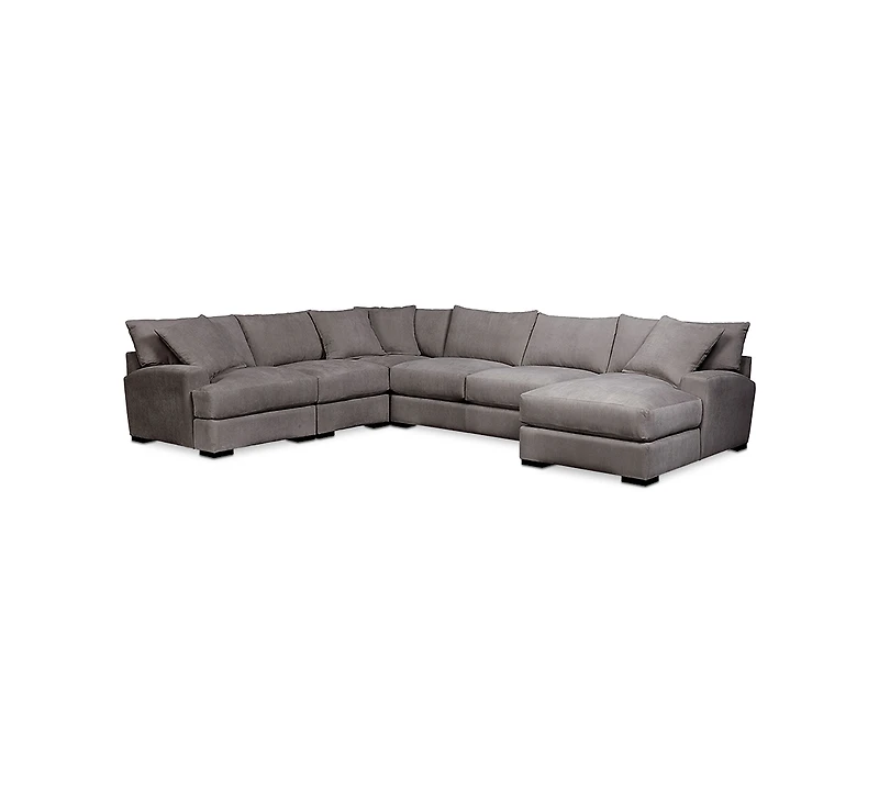 Closeout! Rhyder -Pc. Fabric Sectional Sofa with Chaise