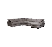 Closeout! Rhyder -Pc. Fabric Sectional Sofa with Chaise