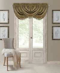 Elrene Home Fashions Antonia Damask Print Blackout Window Curtain