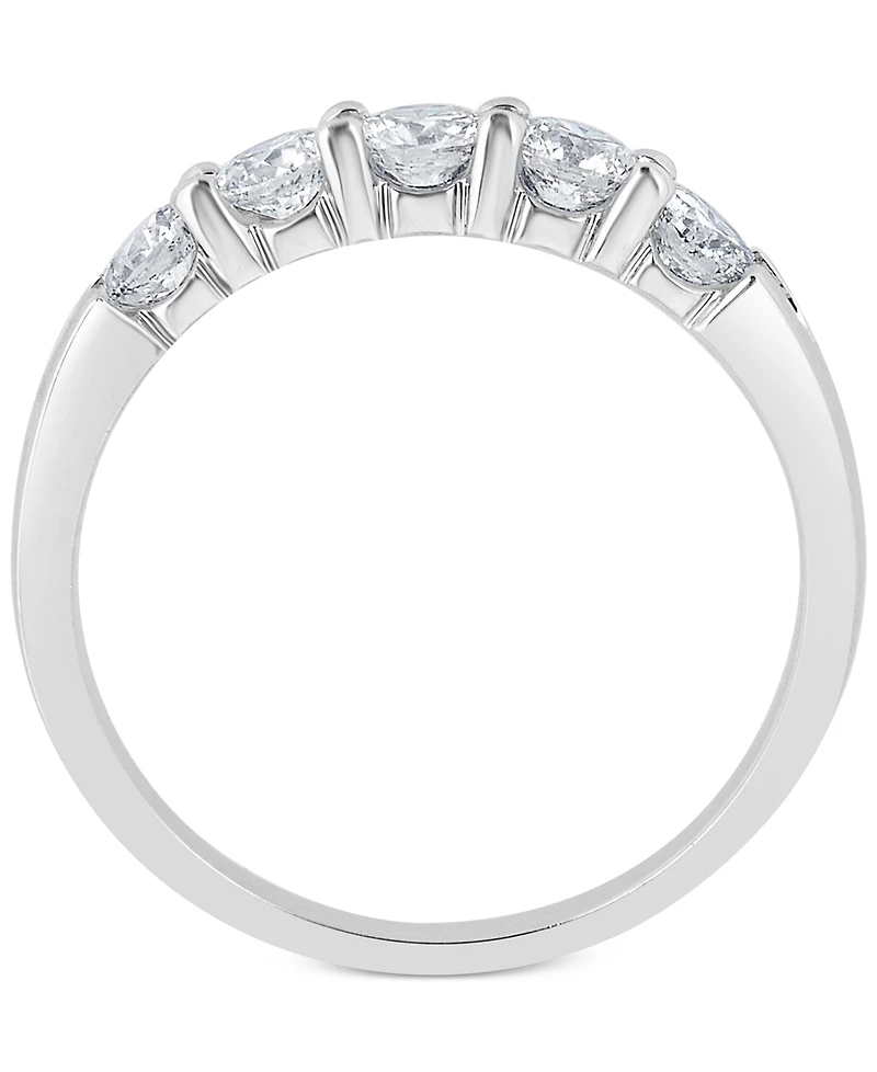 Diamond Five-Stone Ring (1 ct. t.w.) 14k White or Yellow Gold
