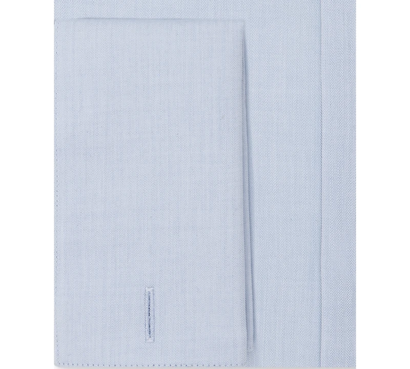 Calvin Klein Steel Men's Regular Fit Non-Iron Performance French Cuff Dress Shirt
