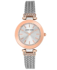 Anne Klein Women's Stainless Steel Mesh Bracelet Watch 30mm