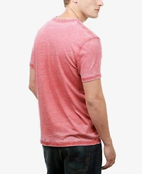 Lucky Brand Men's Venice Burnout Notch Short Sleeves T-shirt