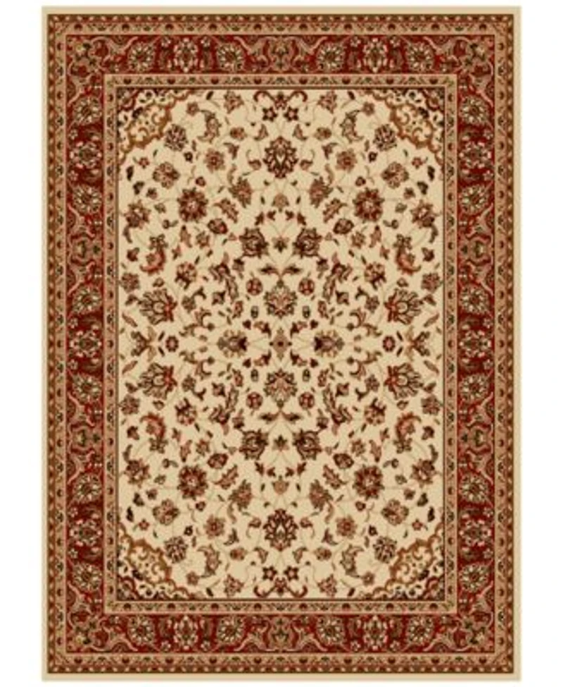 Closeout Km Home Pesaro Kashan Ivory Brick Area Rug Collection